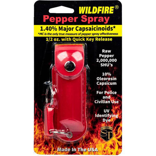 WildfFire  1/2 oz Pepper Spray  Safety Technology Red  