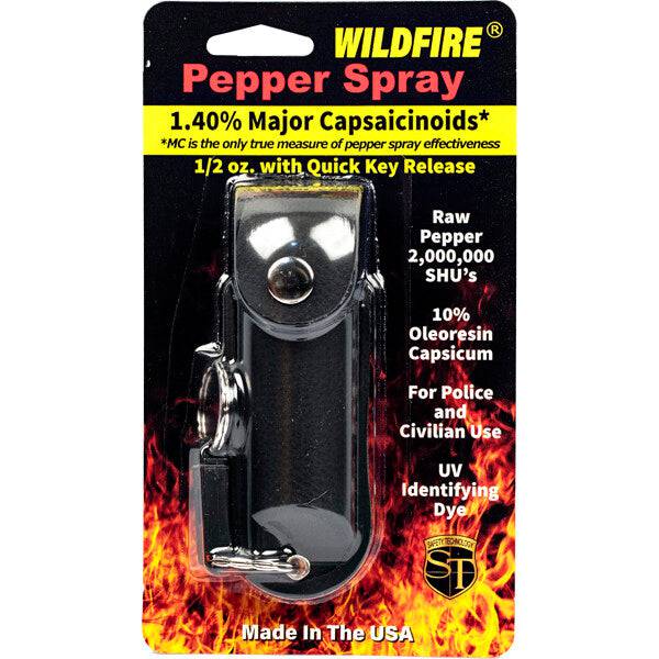 WildfFire  1/2 oz Pepper Spray  Safety Technology Black  