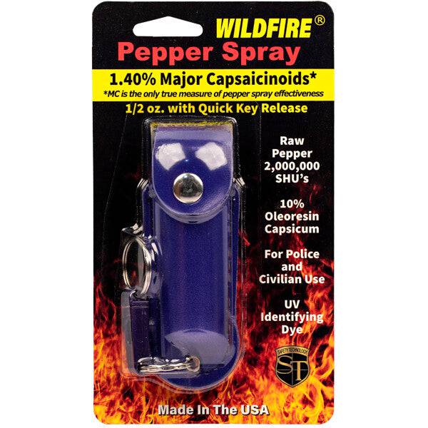 WildfFire  1/2 oz Pepper Spray  Safety Technology Blue  