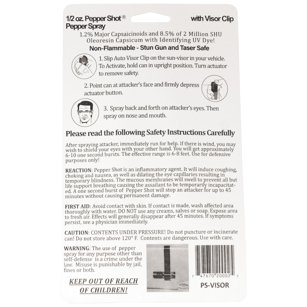 Pepper Spray for Auto Visor - Image 5